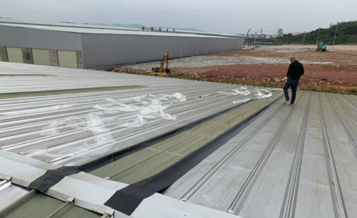 木鱼镇厂房屋面防水维修案例